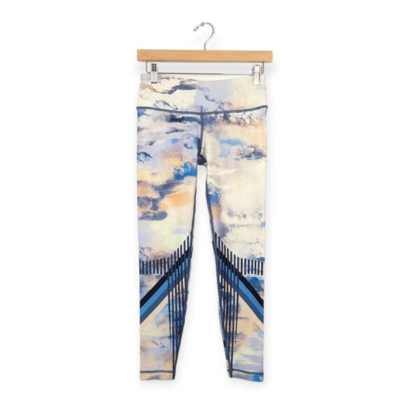 Wear It To Heart Sky Printed Activewear Leggings Size S